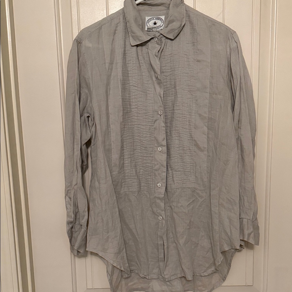 100% Linen Arleen Bowman Button Up